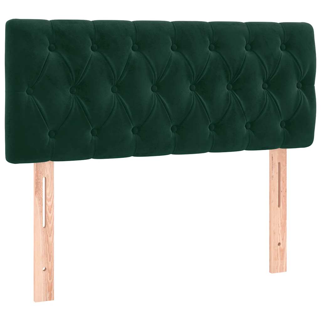 Tête de lit à LED Vert foncé 100x7x78/88 cm Velours - XIOS