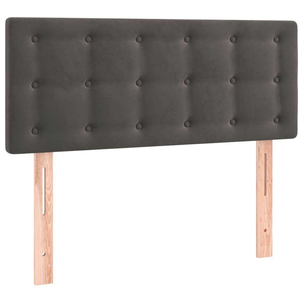 Tête de lit à LED Gris foncé 90x5x78/88 cm Velours - XIOS