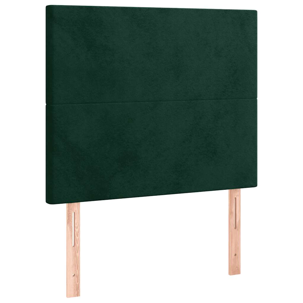 Tête de lit à LED Vert foncé 90x5x118/128 cm Velours - XIOS