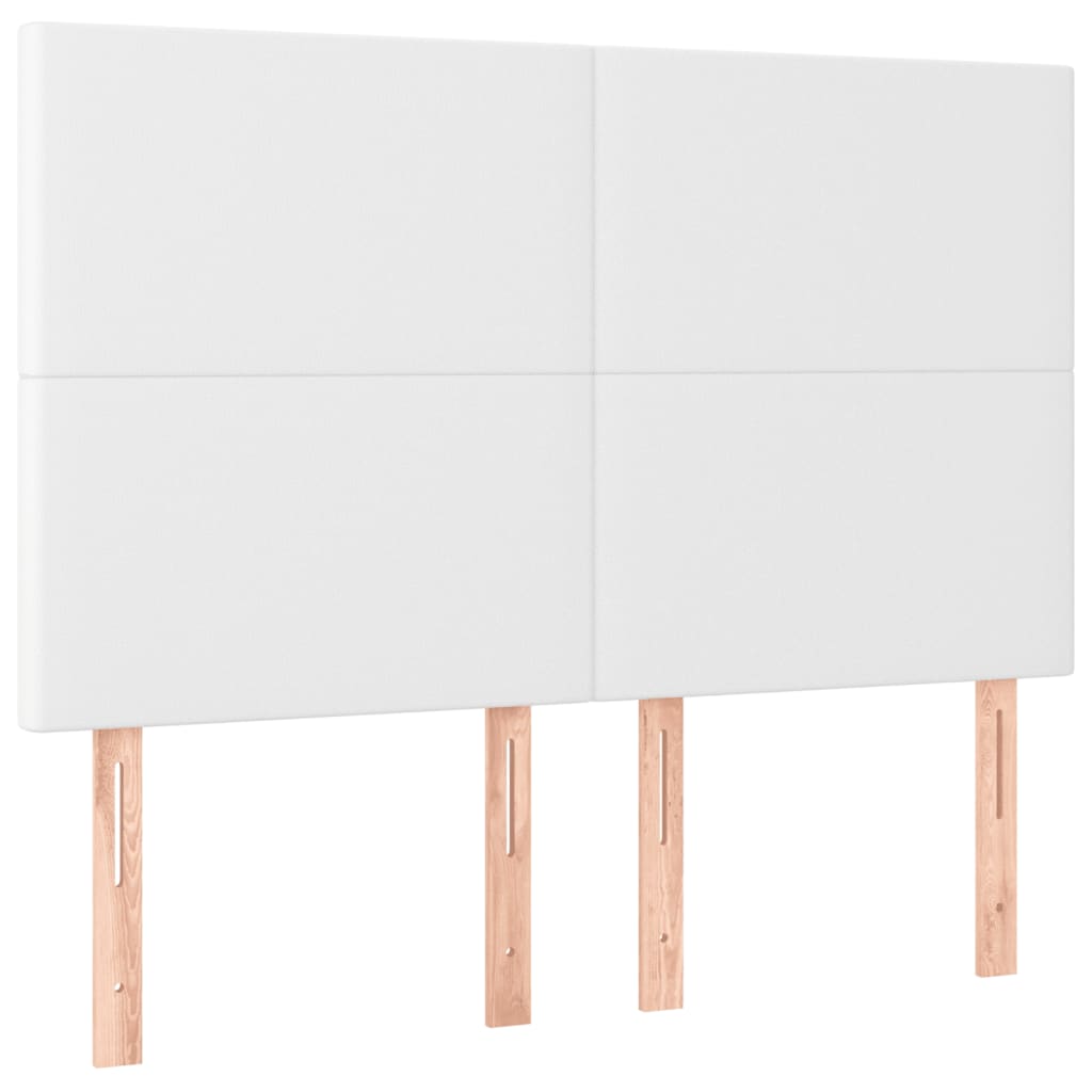 Tête de lit à LED Blanc 144x5x118/128 cm Similicuir - XIOS