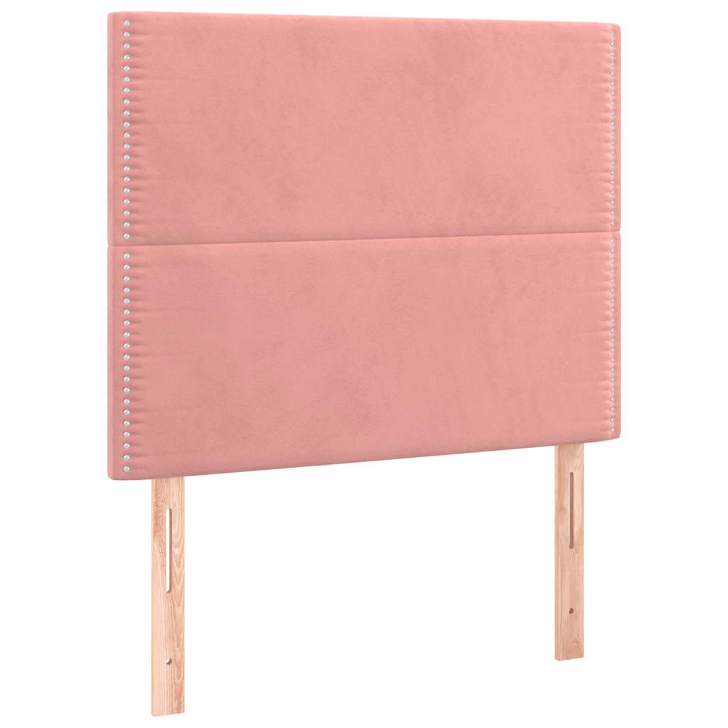 Tête de lit à LED Rose 100x5x118/128 cm Velours - XIOS