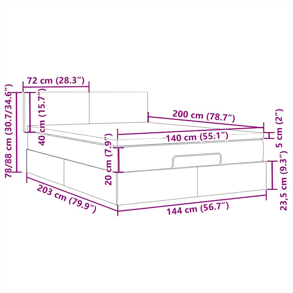 Tête de lit à LED Vert foncé 144x5x118/128 cm Velours - XIOS