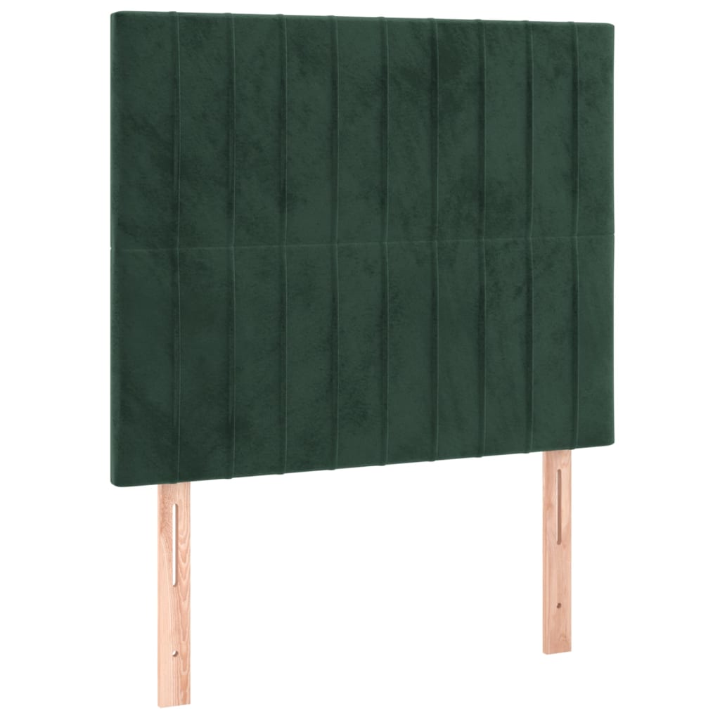 Tête de lit à LED Vert foncé 90x5x118/128 cm Velours - XIOS