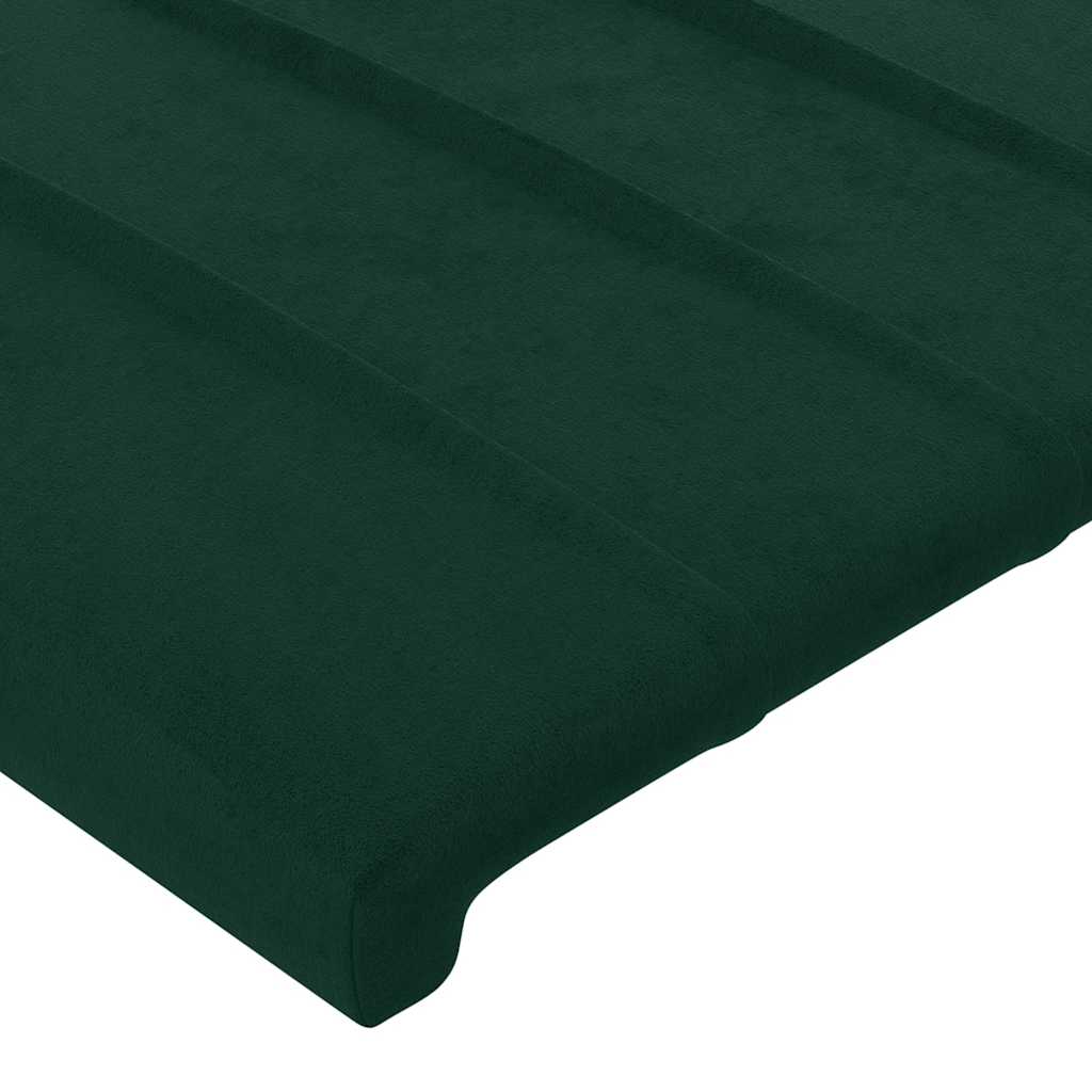 Tête de lit à LED Vert foncé 90x5x118/128 cm Velours - XIOS