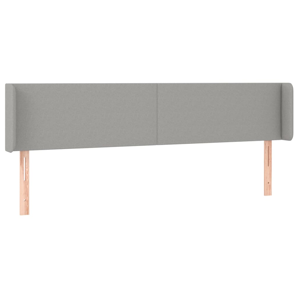 Tête de lit à LED Gris clair 183x16x78/88 cm Tissu - XIOS