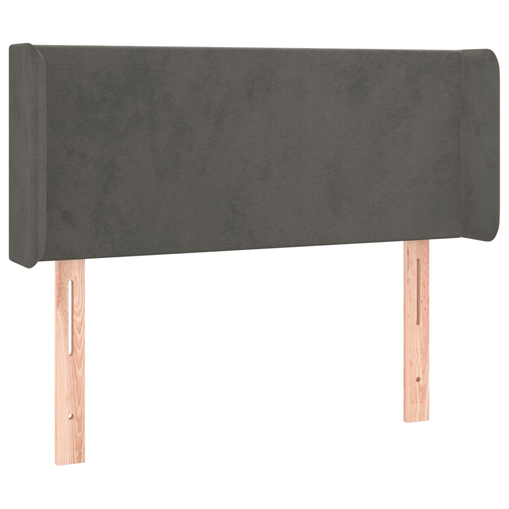 Tête de lit à LED Gris foncé 103x16x78/88 cm Velours - XIOS