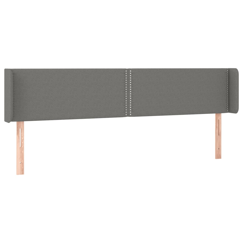 Tête de lit à LED Gris foncé 183x16x78/88 cm Tissu - XIOS
