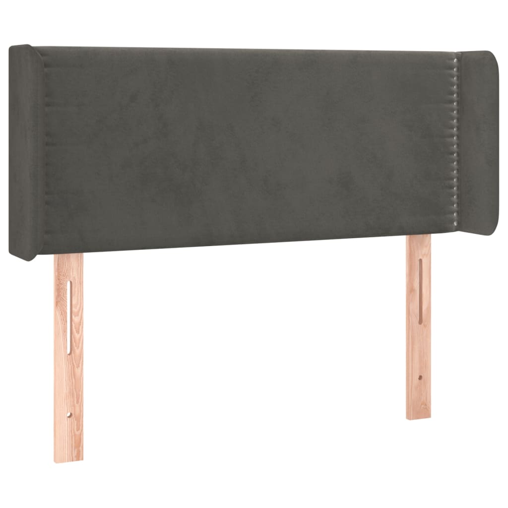 Tête de lit à LED Gris foncé 93x16x78/88 cm Velours - XIOS