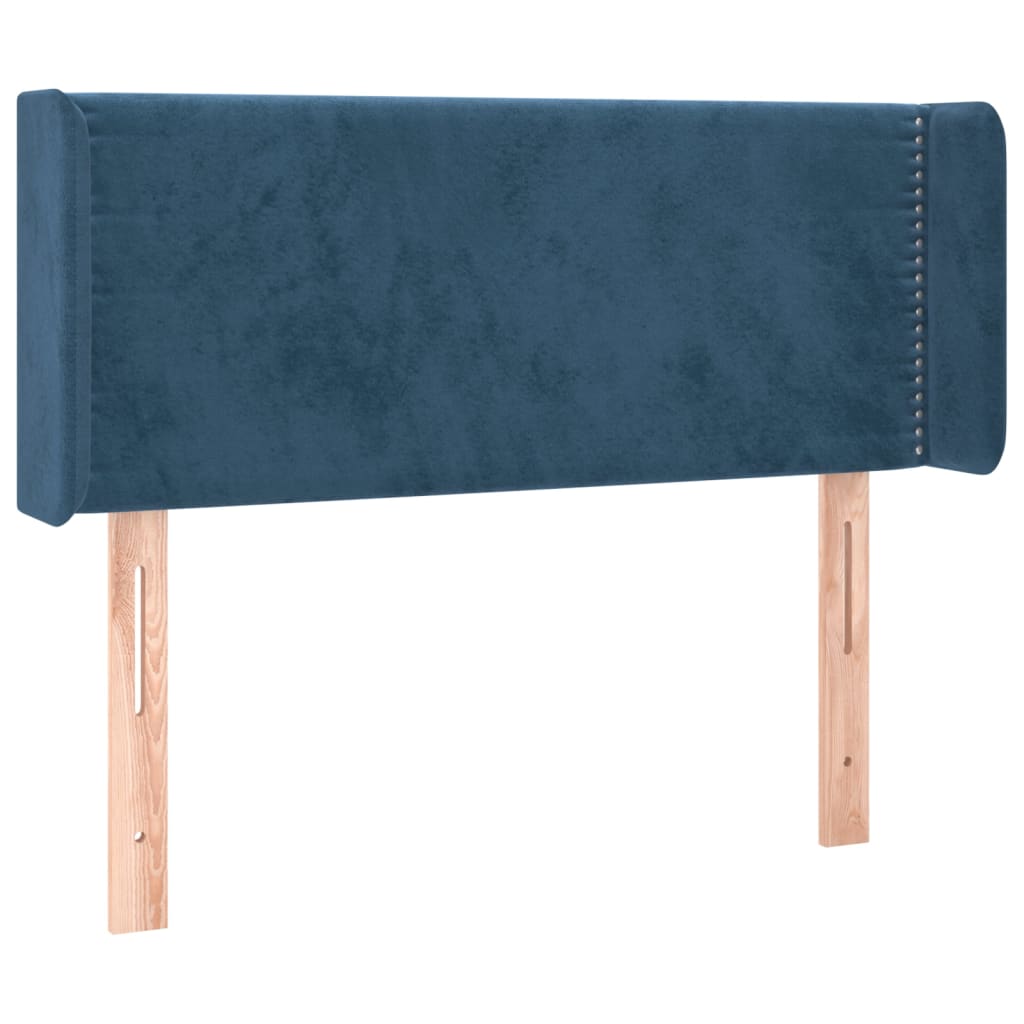 Tête de lit à LED Bleu foncé 103x16x78/88 cm Velours - XIOS