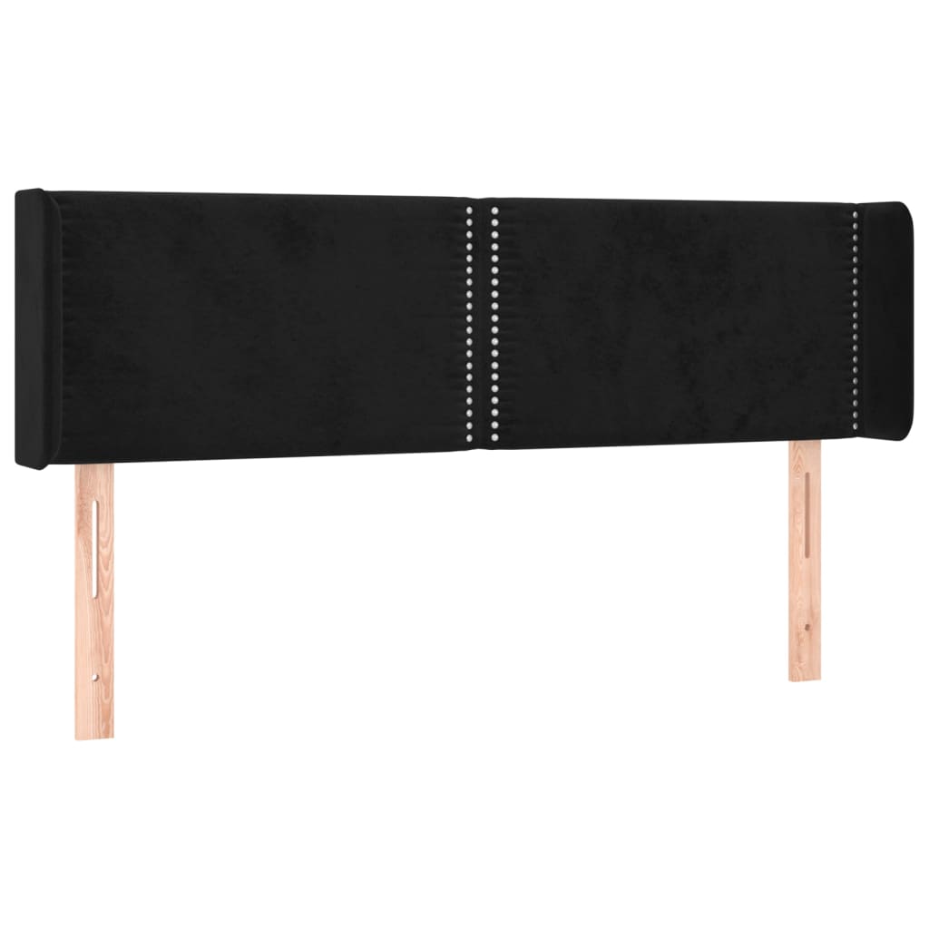 Tête de lit à LED Noir 147x16x78/88 cm Velours - XIOS
