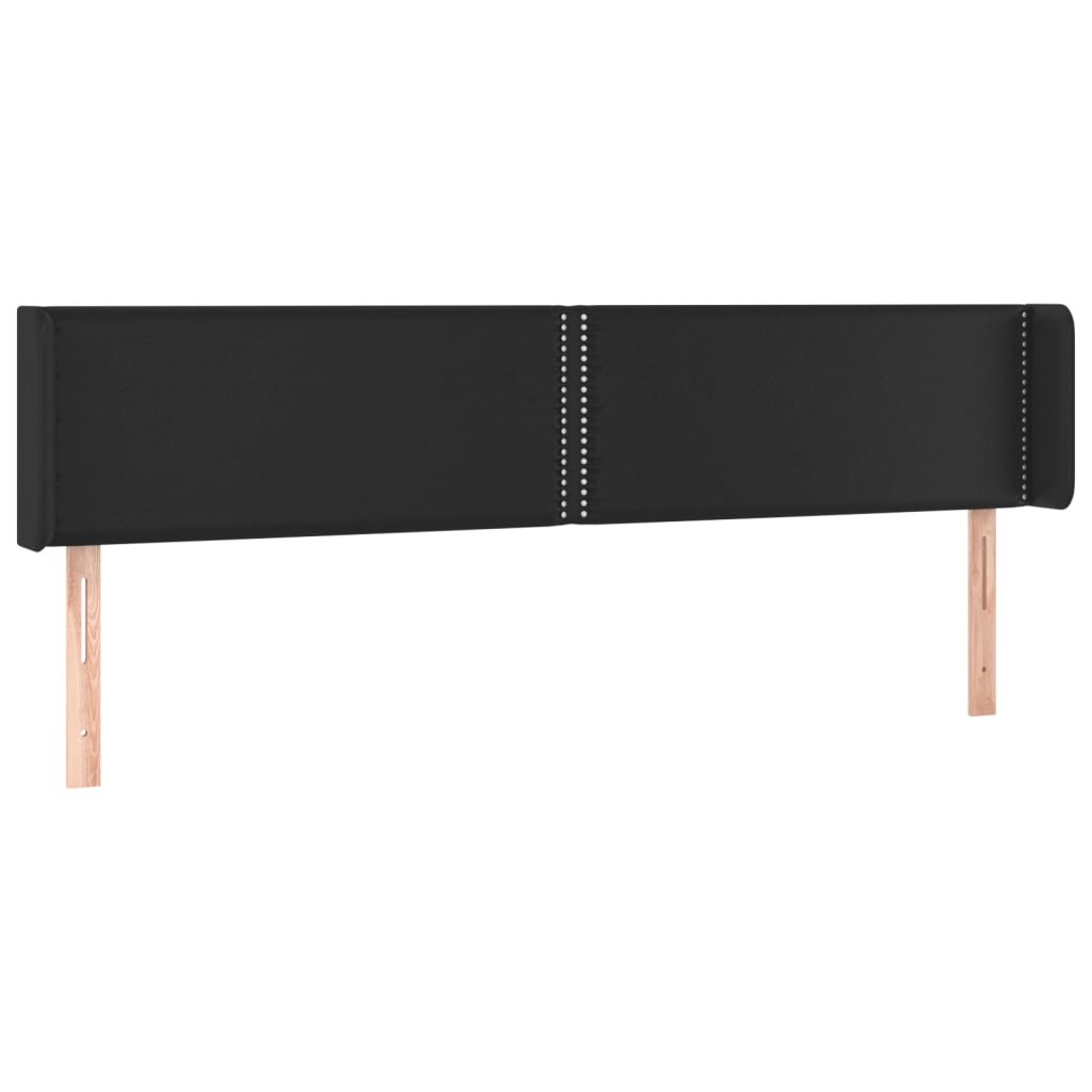 Tête de lit à LED Noir 203x16x78/88 cm Similicuir - XIOS