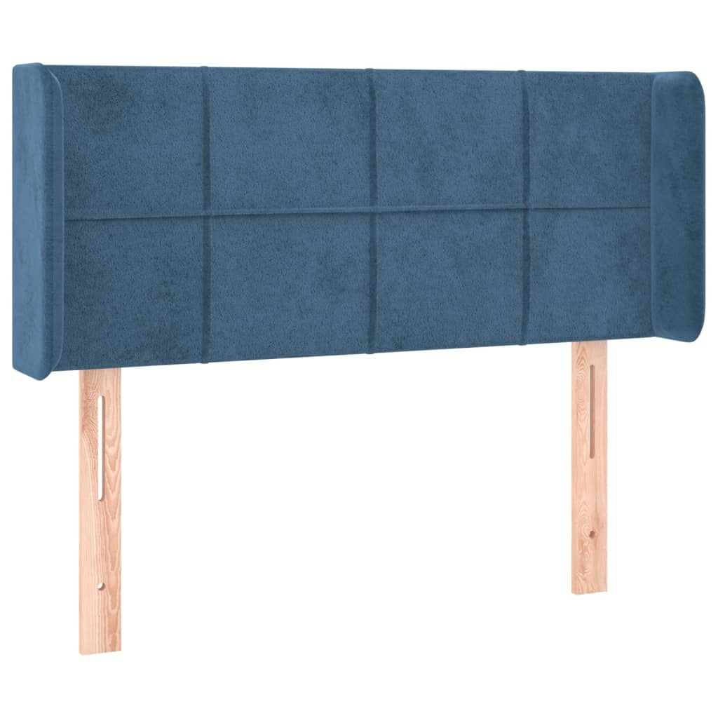 Tête de lit à LED Bleu foncé 93x16x78/88 cm Velours - XIOS