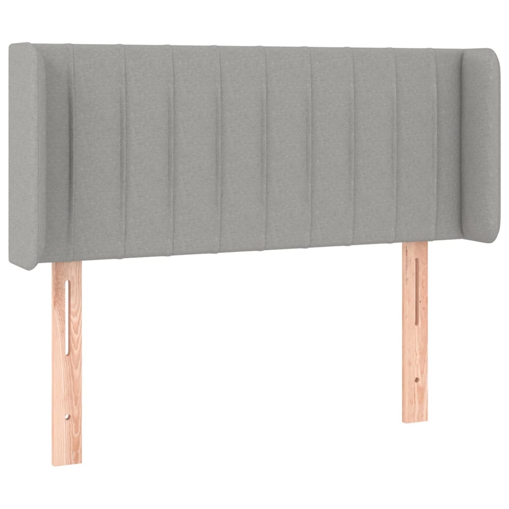 Tête de lit à LED Gris clair 83x16x78/88 cm Tissu - XIOS