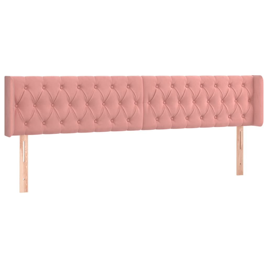 Tête de lit à LED Rose 183x16x78/88 cm Velours - XIOS