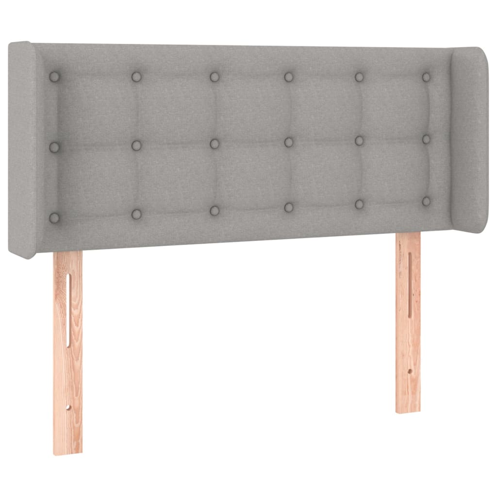 Tête de lit à LED Gris clair 93x16x78/88 cm Tissu - XIOS