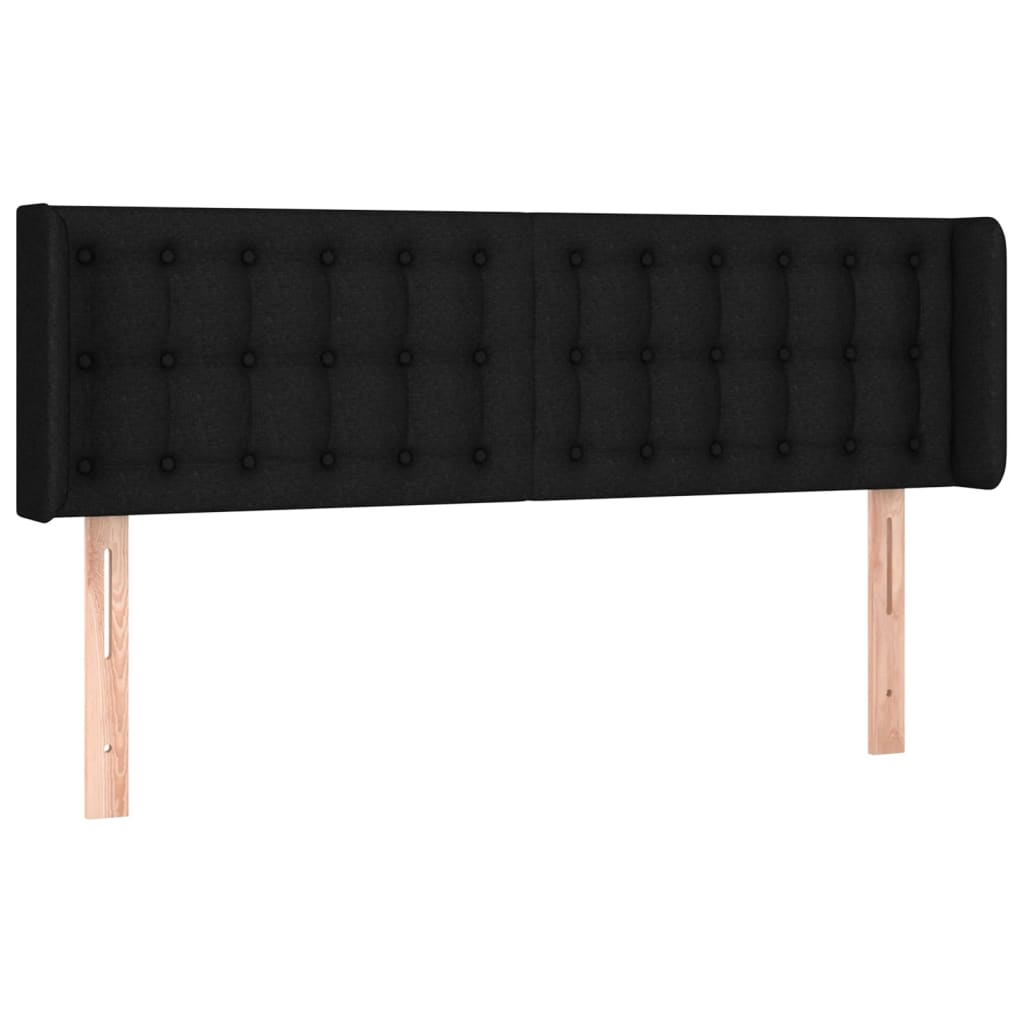 Tête de lit à LED Noir 147x16x78/88 cm Tissu - XIOS