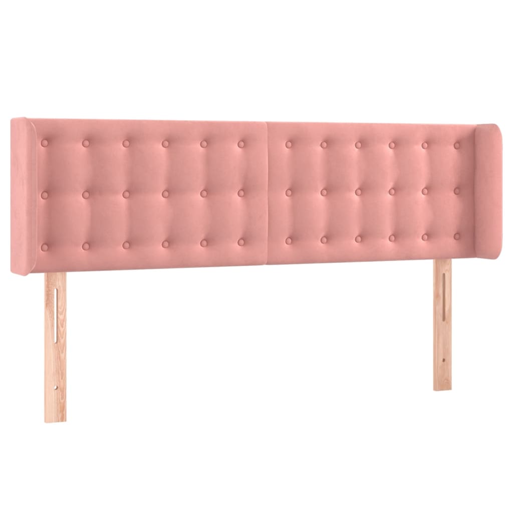 Tête de lit à LED Rose 147x16x78/88 cm Velours - XIOS