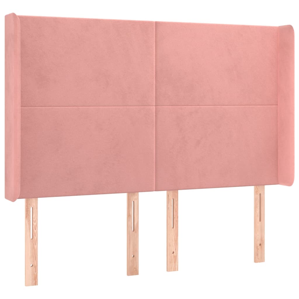 Tête de lit à LED Rose 147x16x118/128 cm Velours - XIOS