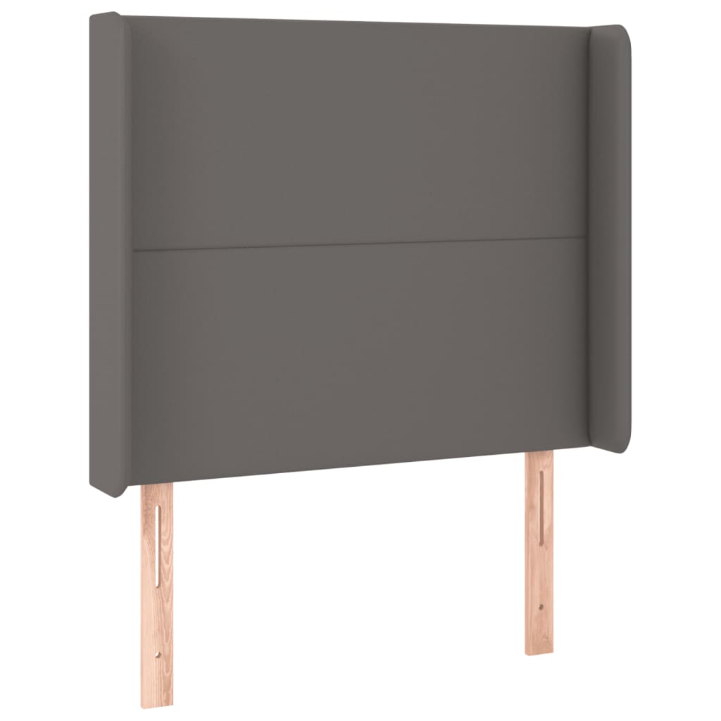 Tête de lit à LED Gris 83x16x118/128 cm Similicuir - XIOS