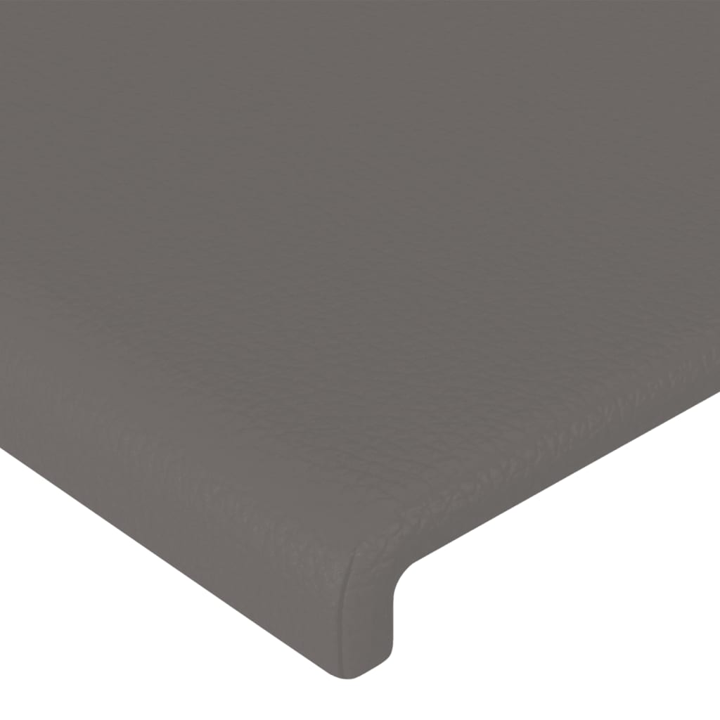 Tête de lit à LED Gris 203x16x118/128 cm Similicuir - XIOS