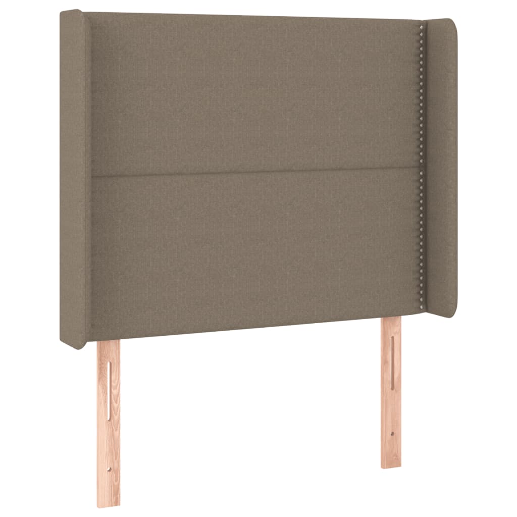 Tête de lit à LED Taupe 103x16x118/128 cm Tissu - XIOS