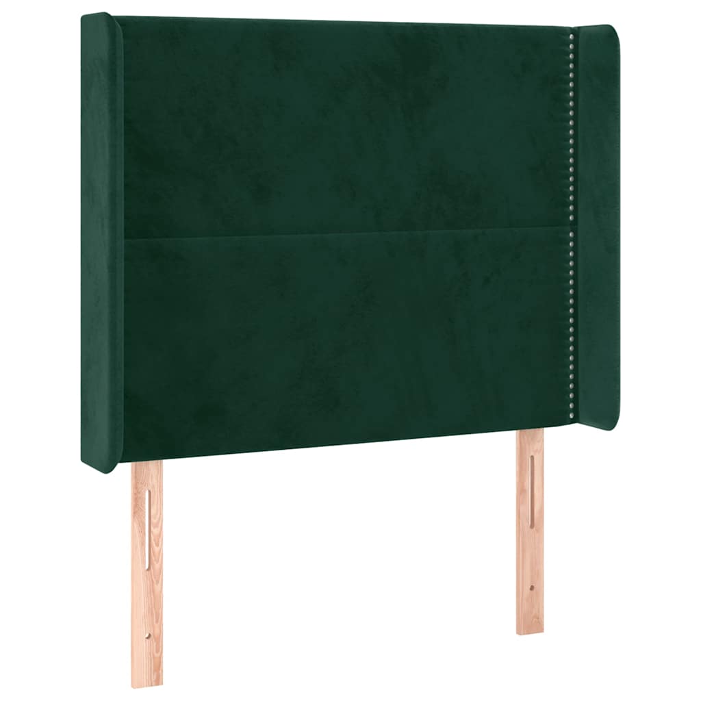 Tête de lit à LED Vert foncé 103x16x118/128 cm Velours - XIOS