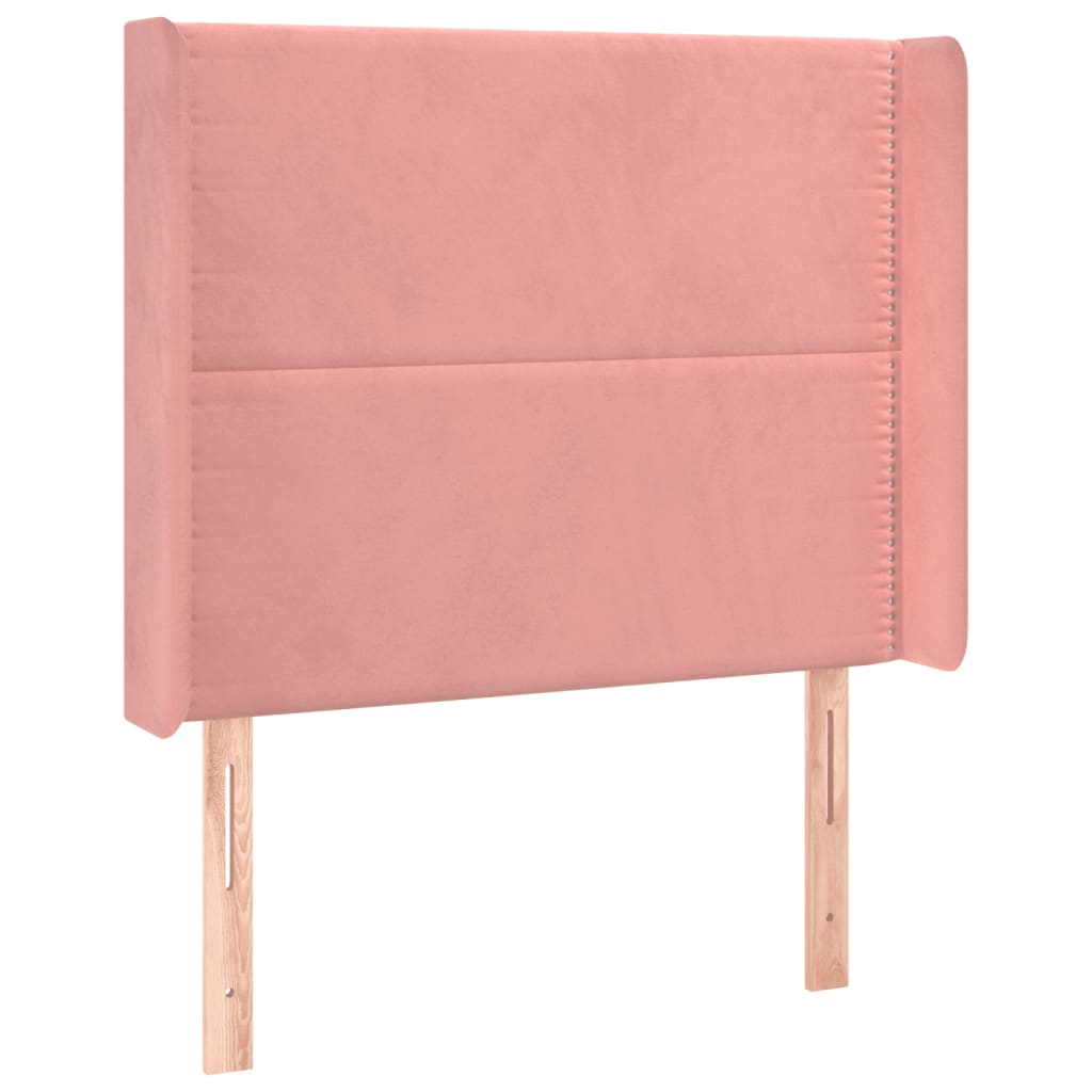 Tête de lit à LED Rose 103x16x118/128 cm Velours - XIOS