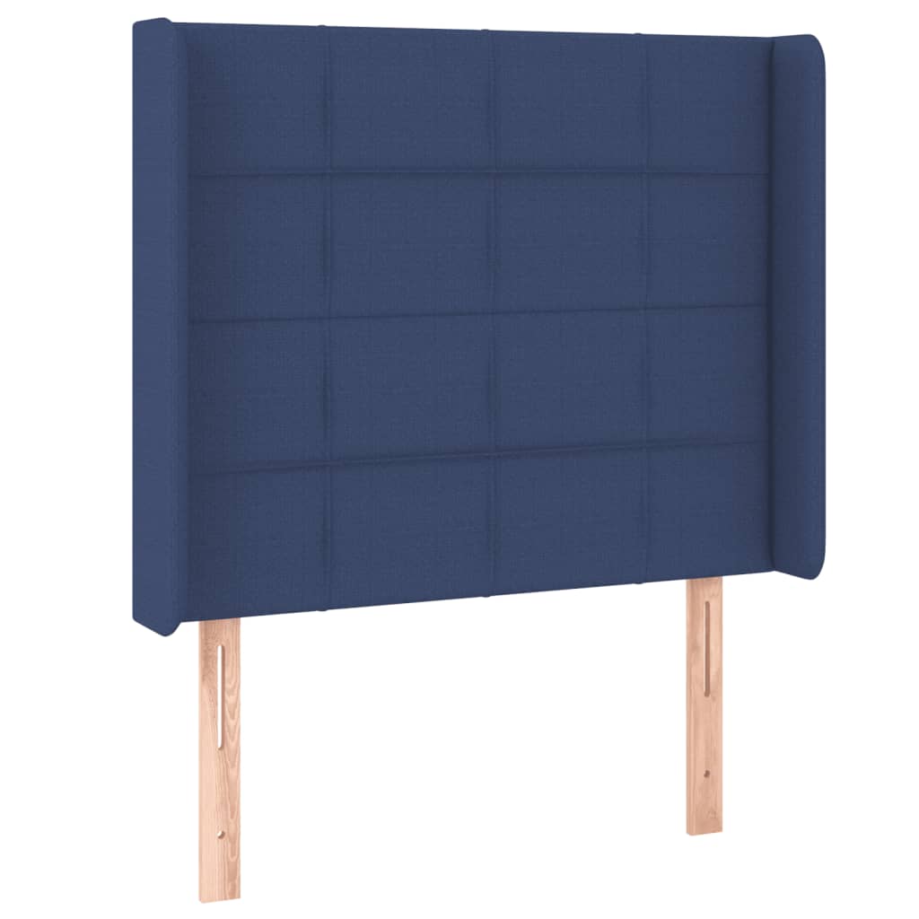 Tête de lit à LED Bleu 83x16x118/128 cm Tissu - XIOS