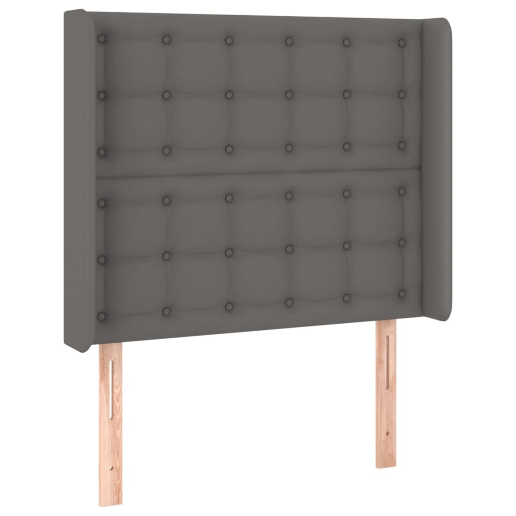 Tête de lit à LED Gris 83x16x118/128 cm Similicuir - XIOS