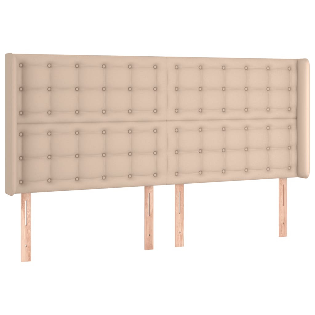 Tête de lit à LED Cappuccino 203x16x118/128 cm Similicuir - XIOS