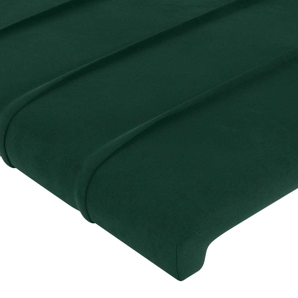 Tête de lit à LED Vert foncé 93x16x118/128 cm Velours - XIOS
