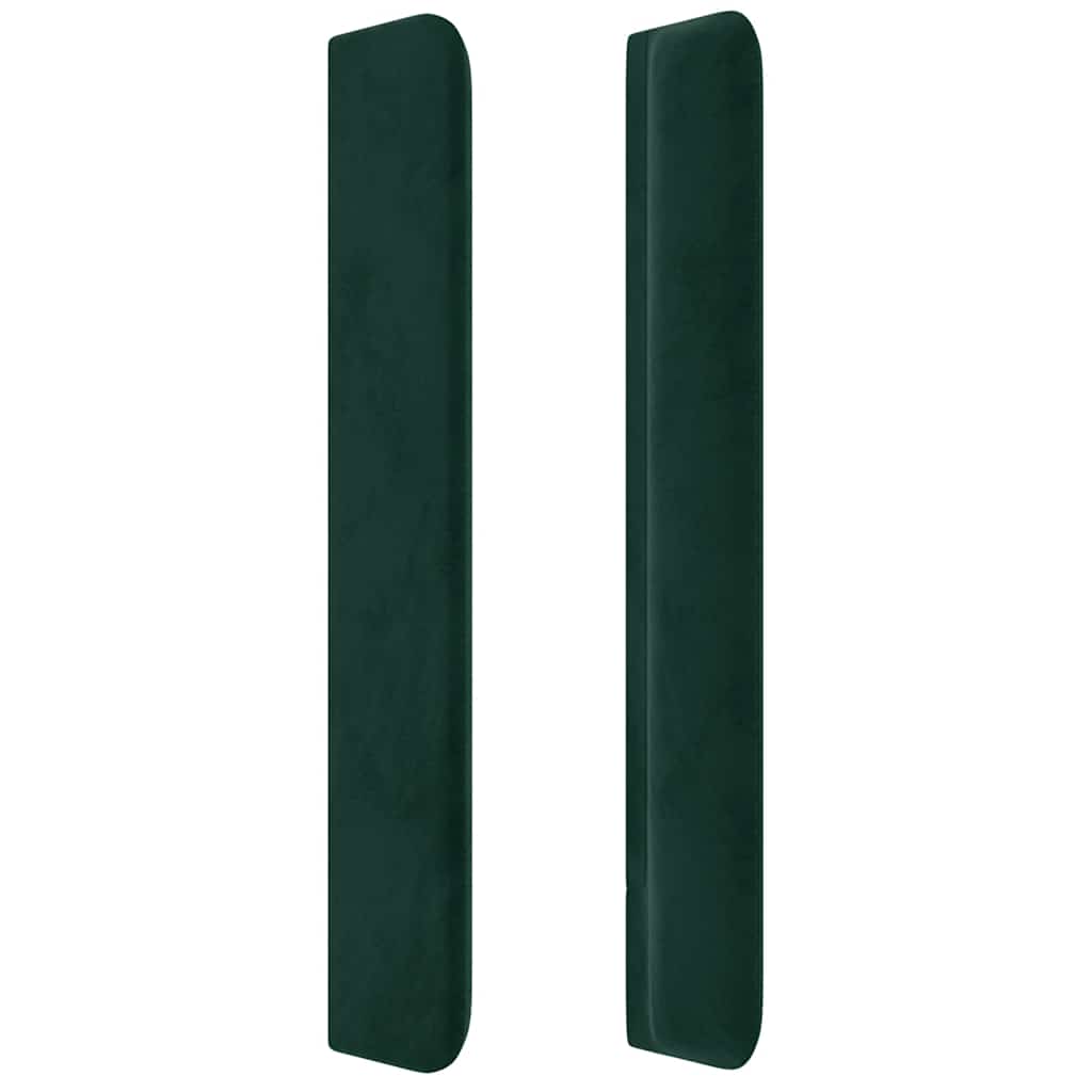 Tête de lit à LED Vert foncé 183x16x118/128 cm Velours - XIOS
