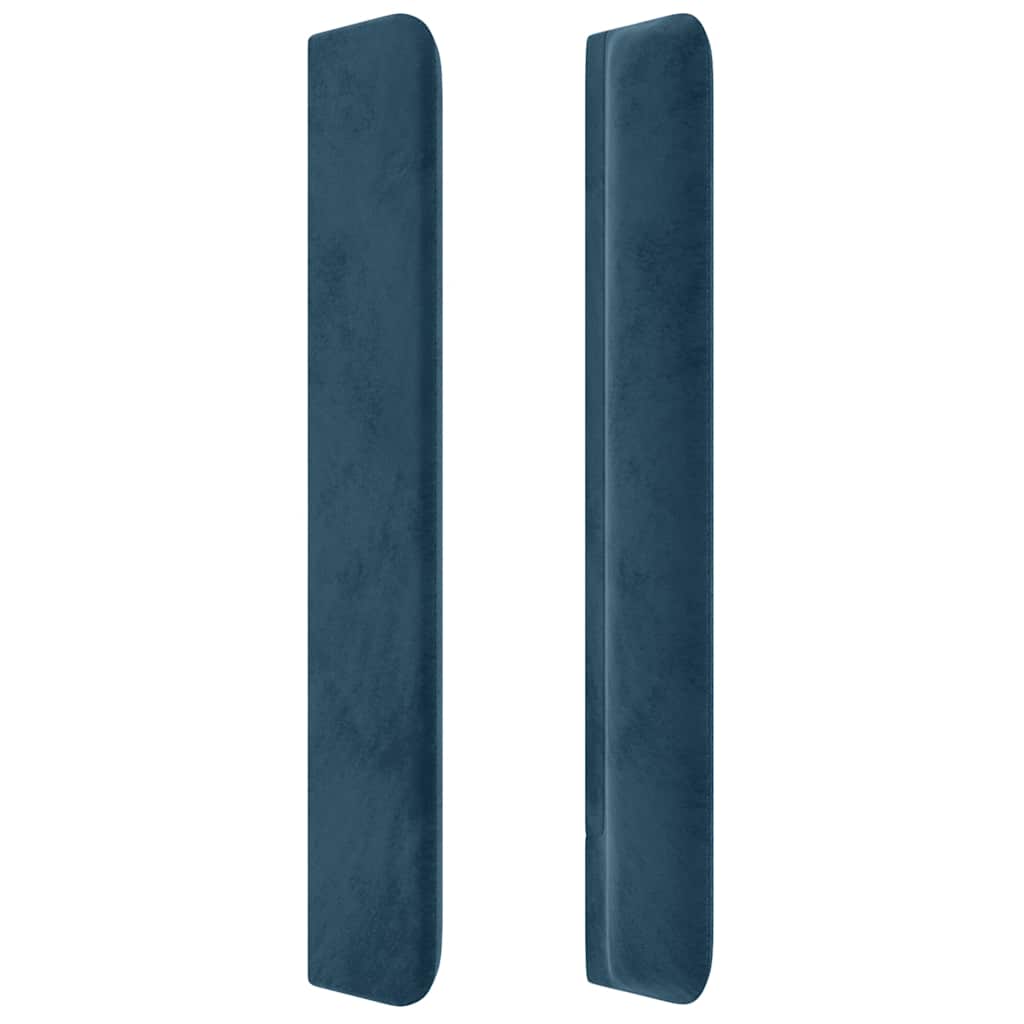Tête de lit à LED Bleu foncé 183x16x118/128 cm Velours - XIOS