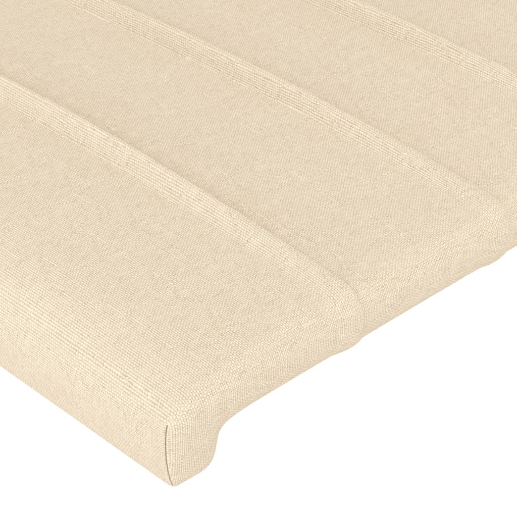 Tête de lit à LED Crème 163x16x118/128 cm Tissu - XIOS