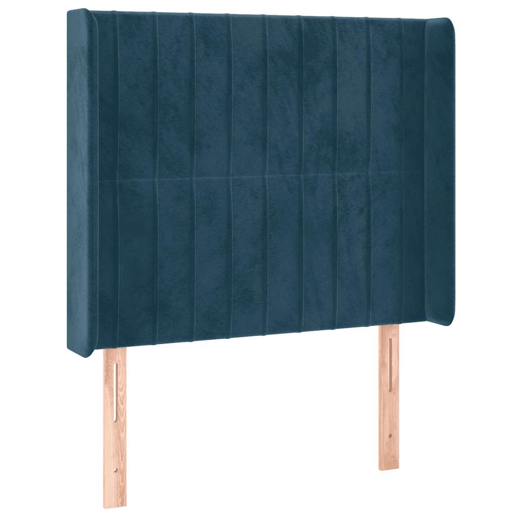 Tête de lit à LED Bleu foncé 83x16x118/128 cm Velours - XIOS