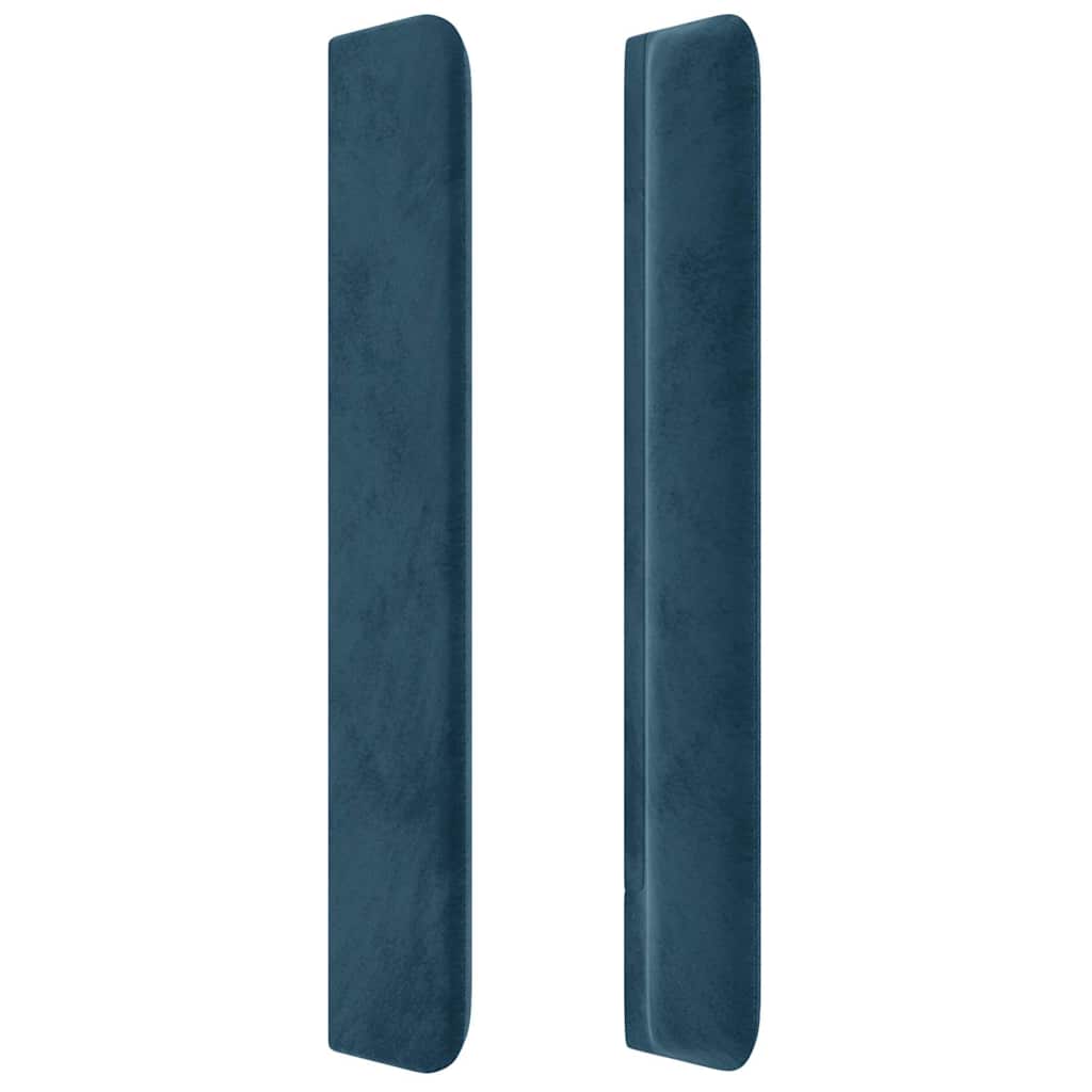 Tête de lit à LED Bleu foncé 83x16x118/128 cm Velours - XIOS