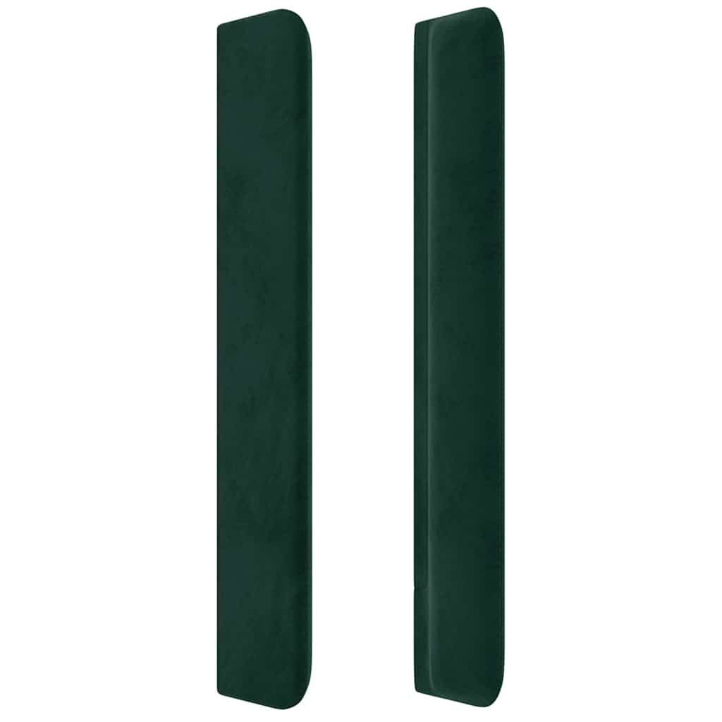 Tête de lit à LED Vert foncé 103x16x118/128 cm Velours - XIOS