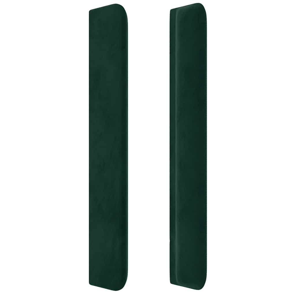Tête de lit à LED Vert foncé 147x16x118/128 cm Velours - XIOS