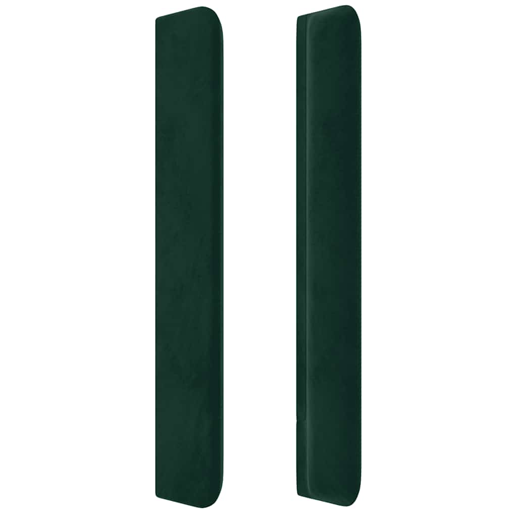 Tête de lit à LED Vert foncé 163x16x118/128 cm Velours - XIOS