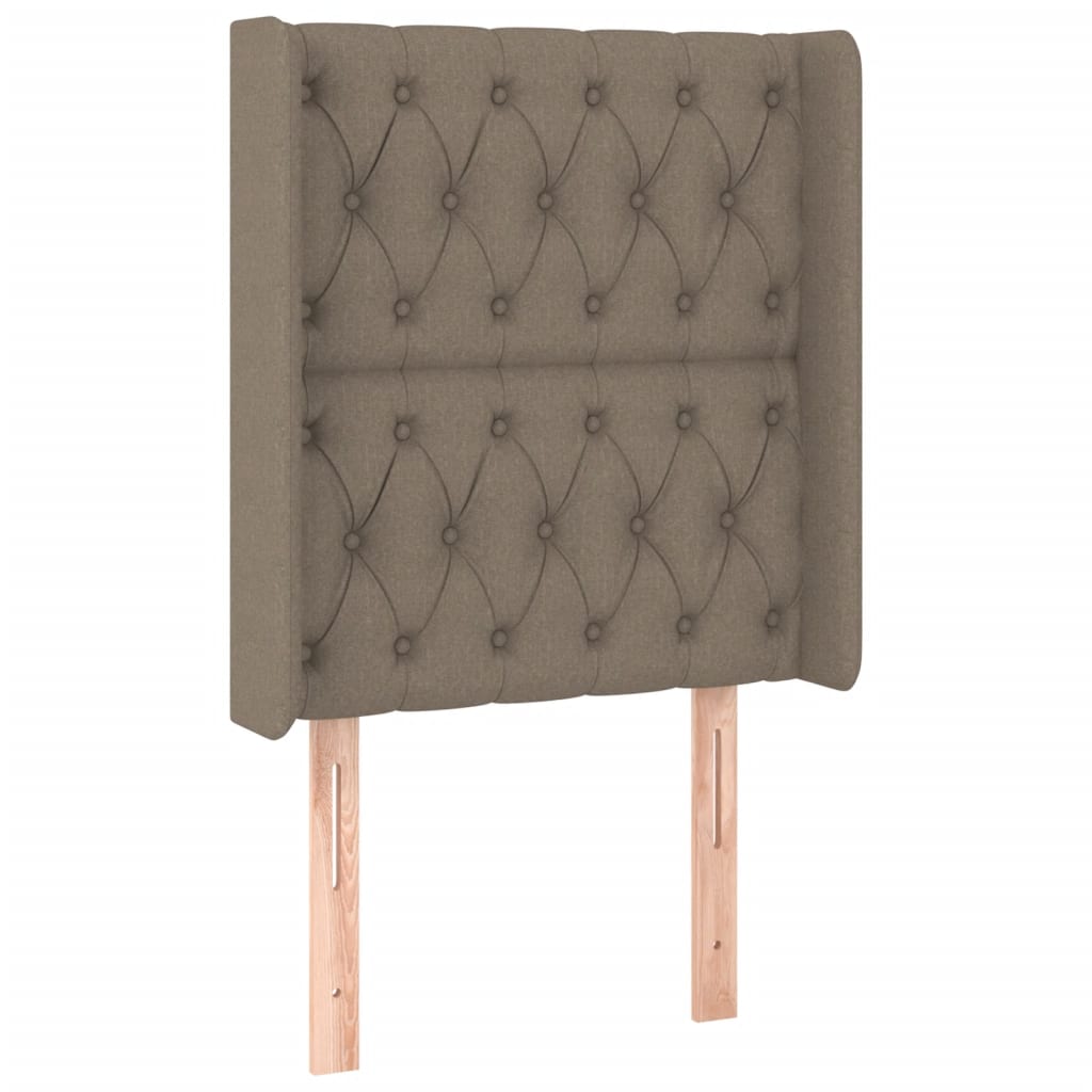 Tête de lit à LED Taupe 83x16x118/128 cm Tissu - XIOS