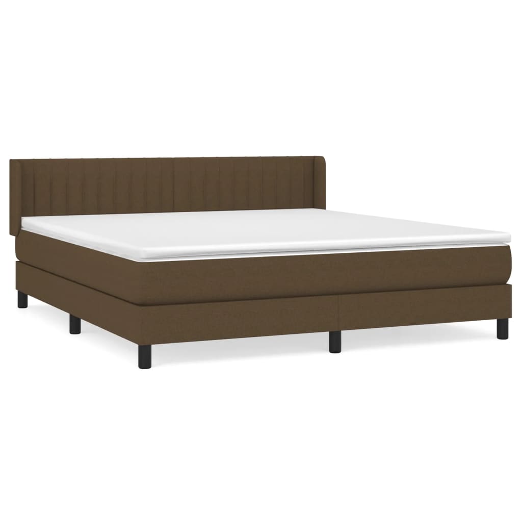 Sommier à lattes de lit avec matelas Marron foncé 160x200 cm - XIOS
