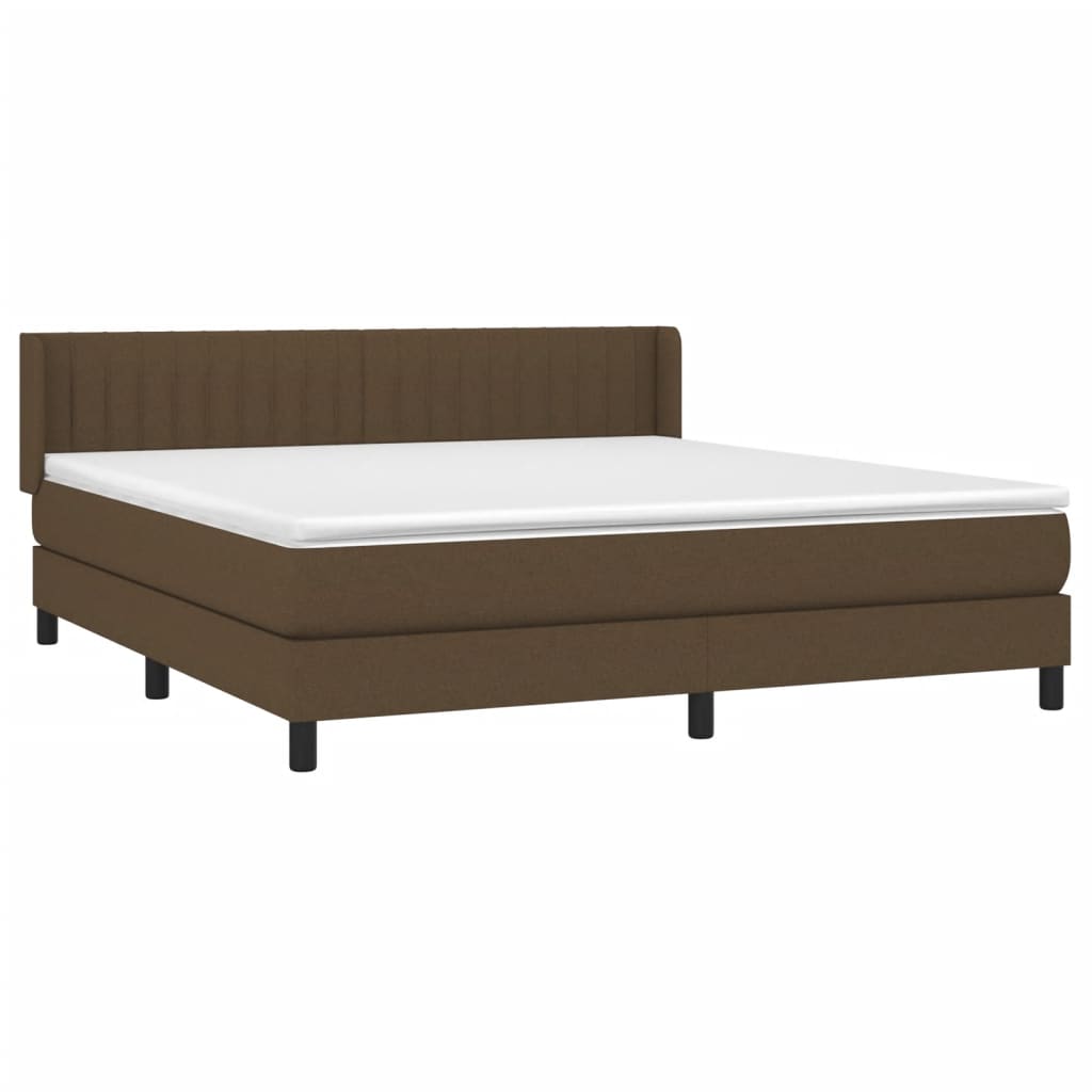 Sommier à lattes de lit avec matelas Marron foncé 160x200 cm - XIOS