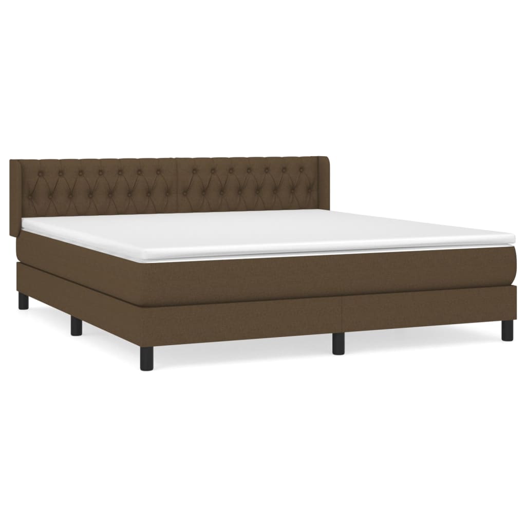 Sommier à lattes de lit avec matelas Marron foncé 180x200 cm - XIOS