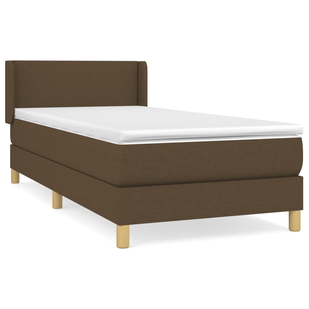 Sommier à lattes de lit avec matelas Marron foncé 90x190 cm - XIOS