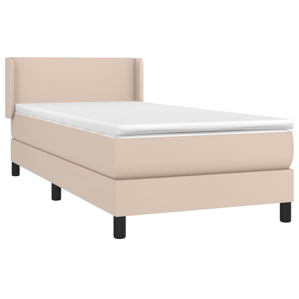 Sommier à lattes de lit avec matelas Cappuccino 100x200 cm - XIOS