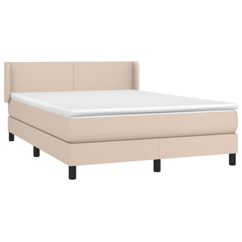 Sommier à lattes de lit avec matelas Cappuccino 140x200 cm - XIOS