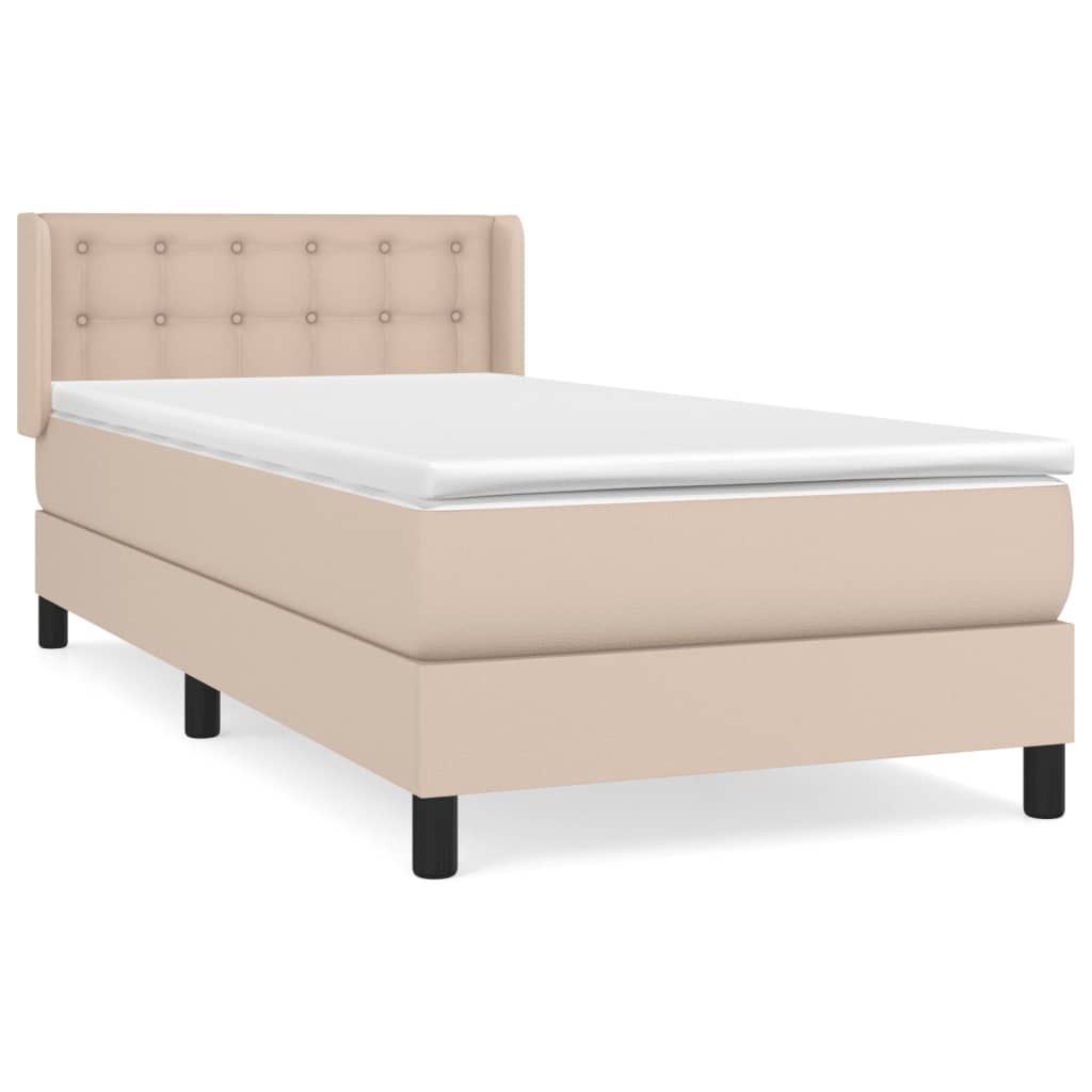 Sommier à lattes de lit avec matelas Cappuccino 100x200 cm - XIOS