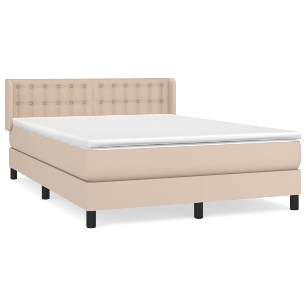 Sommier à lattes de lit avec matelas Cappuccino 140x190 cm - XIOS