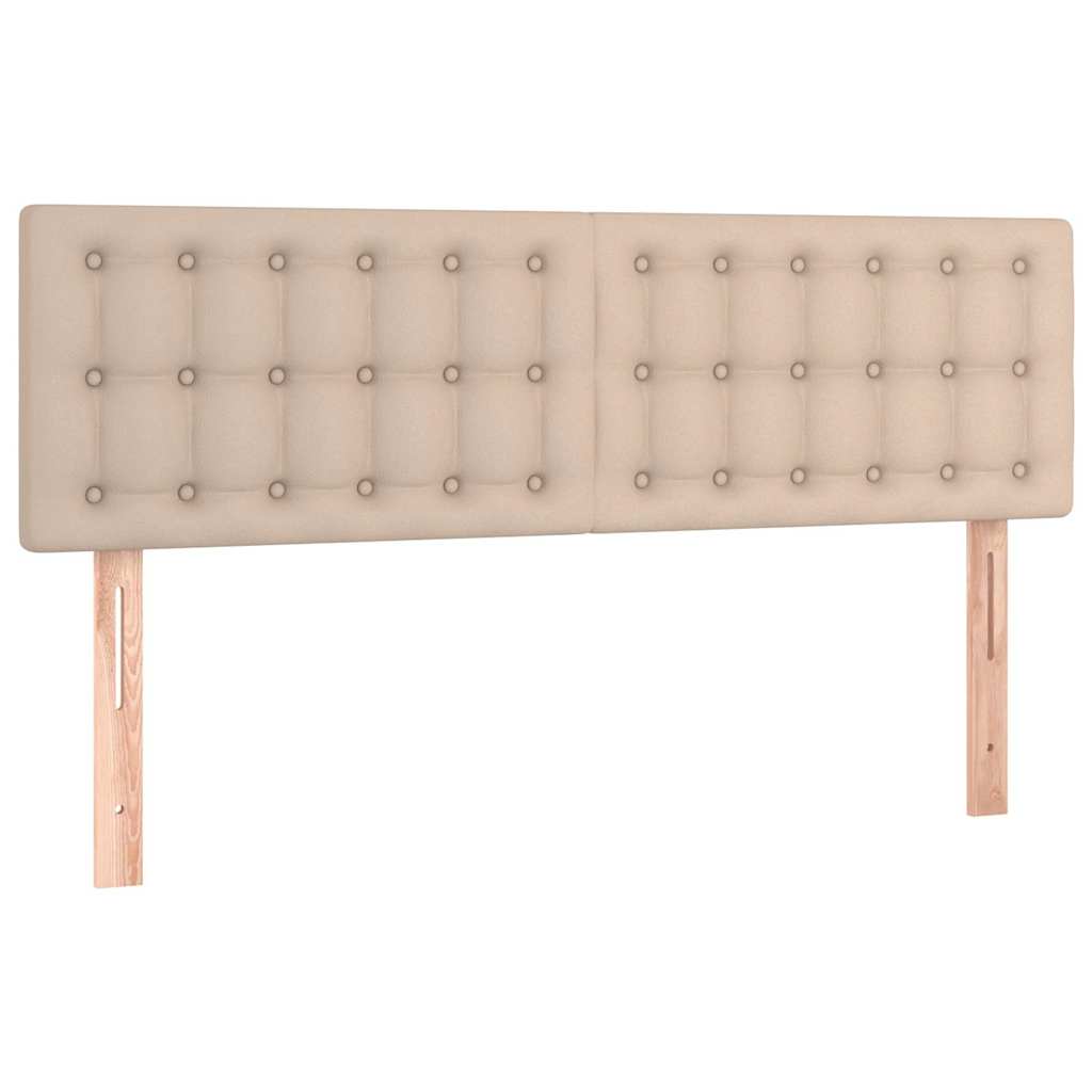 Sommier à lattes de lit avec matelas Cappuccino 140x200 cm