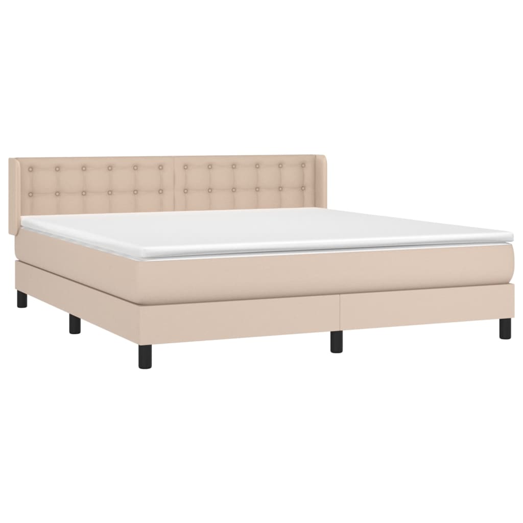 Sommier à lattes de lit avec matelas Cappuccino 180x200 cm - XIOS
